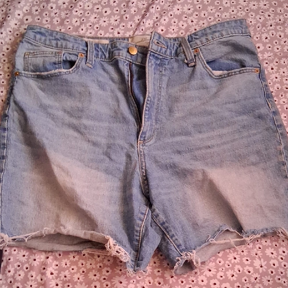 Universal Thread Blue Jean Shorts Distressed Cut-Offs